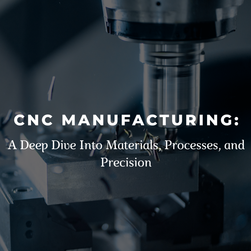 CNC milling machine cutting a metal block for precision manufacturing