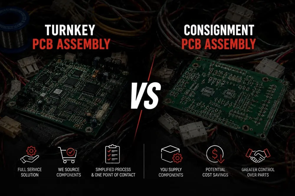 turnkey pcb assembly vs consignment pcb assembly